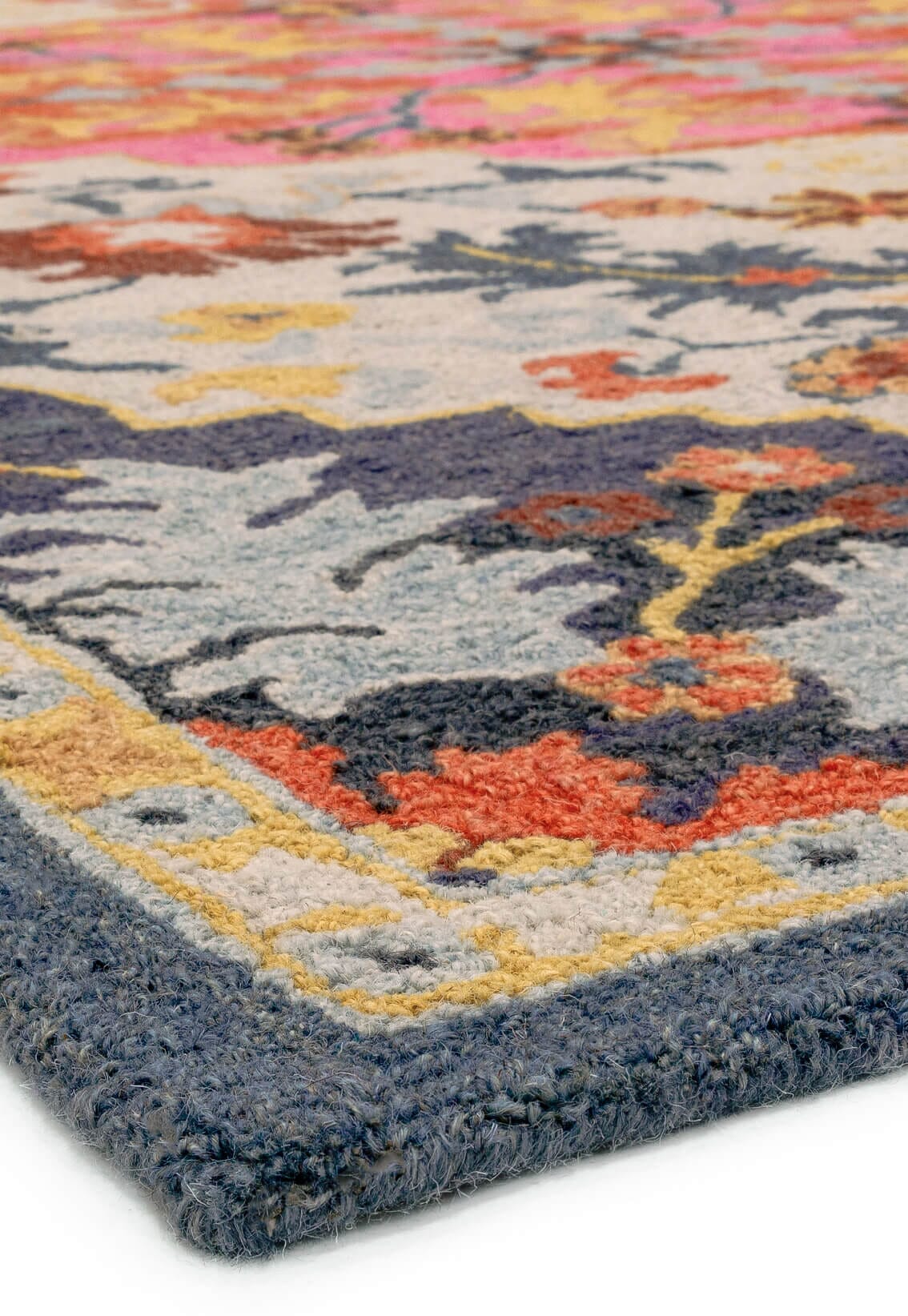 Product photograph of Asiatic Carpets Bronte Fine Loop Hand Tufted Rug Colours Multi Medallion - 160 X 230cm from Olivia's.