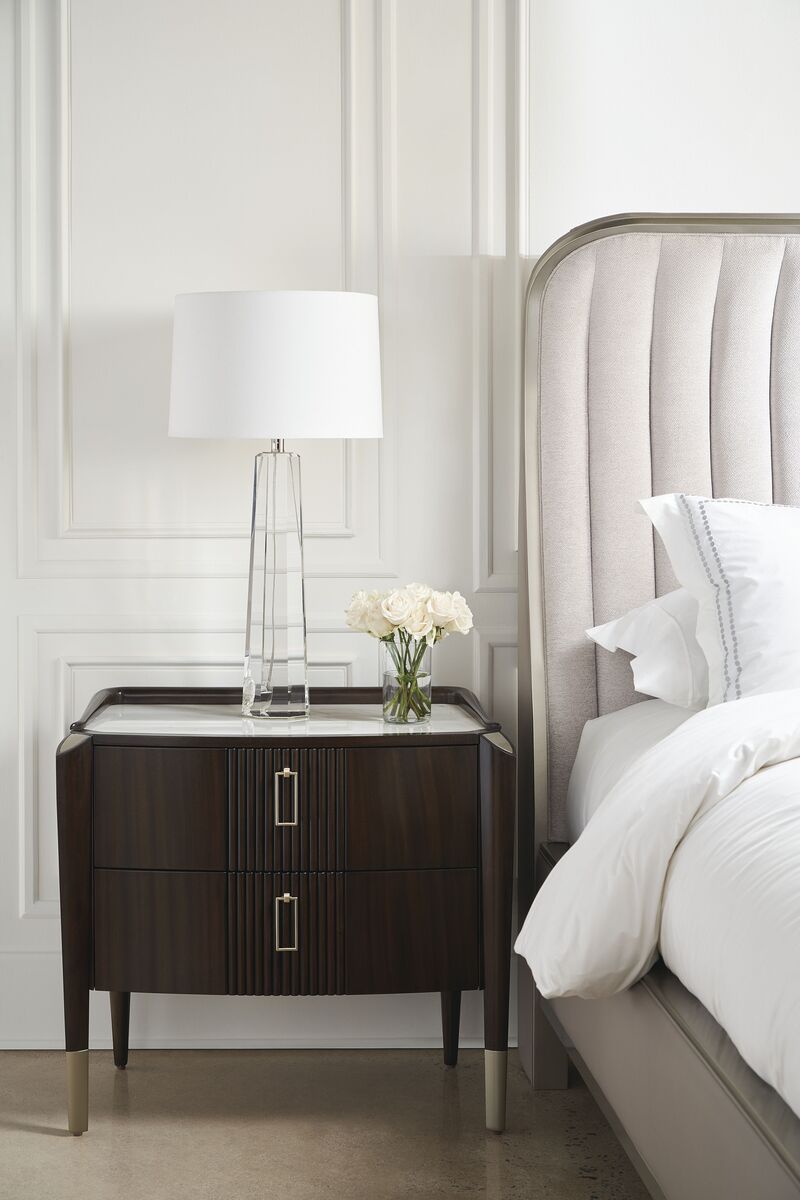Product photograph of Caracole Oxford Large Bedside Table from Olivia's.