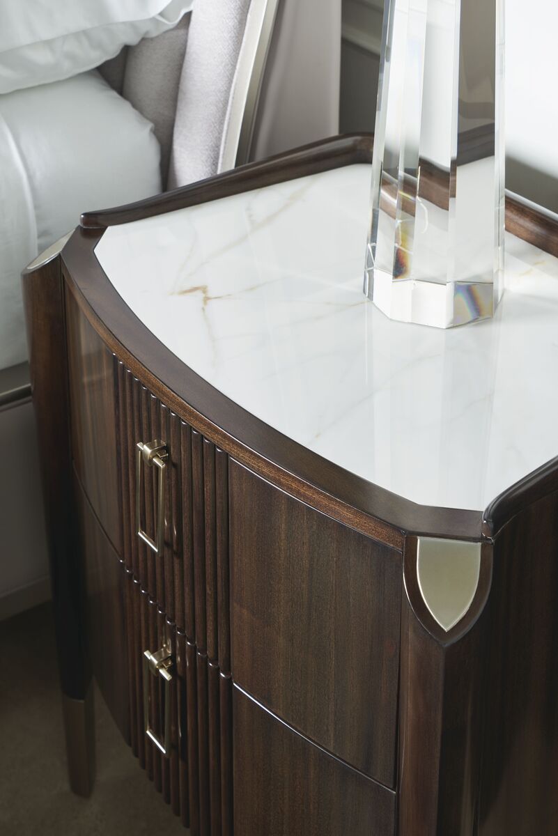 Product photograph of Caracole Oxford Small Bedside Table from Olivia's.