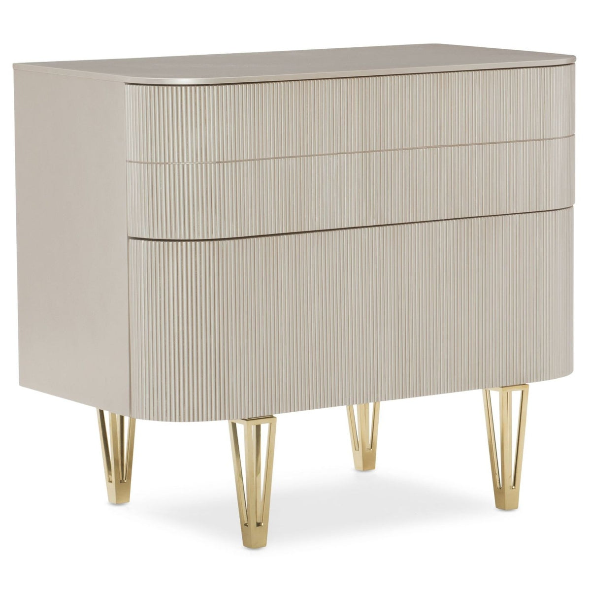 Product photograph of Caracole Classic True Love Bedside Table from Olivia's