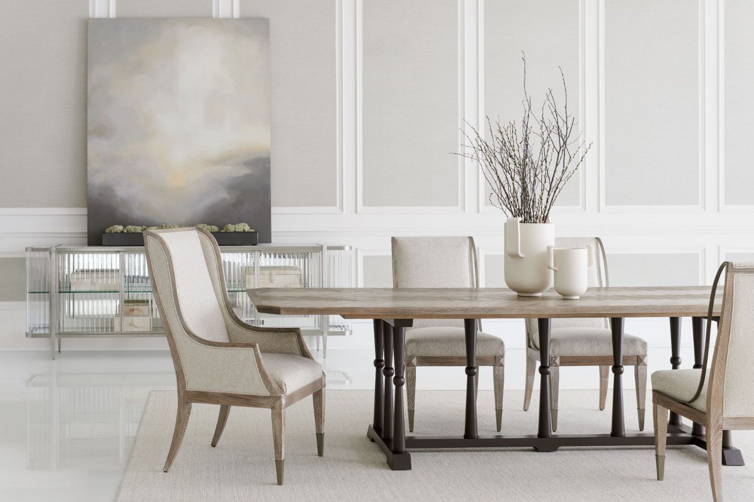 Product photograph of Caracole Classic Dinner Circuit 96 Dining Table from Olivia's.