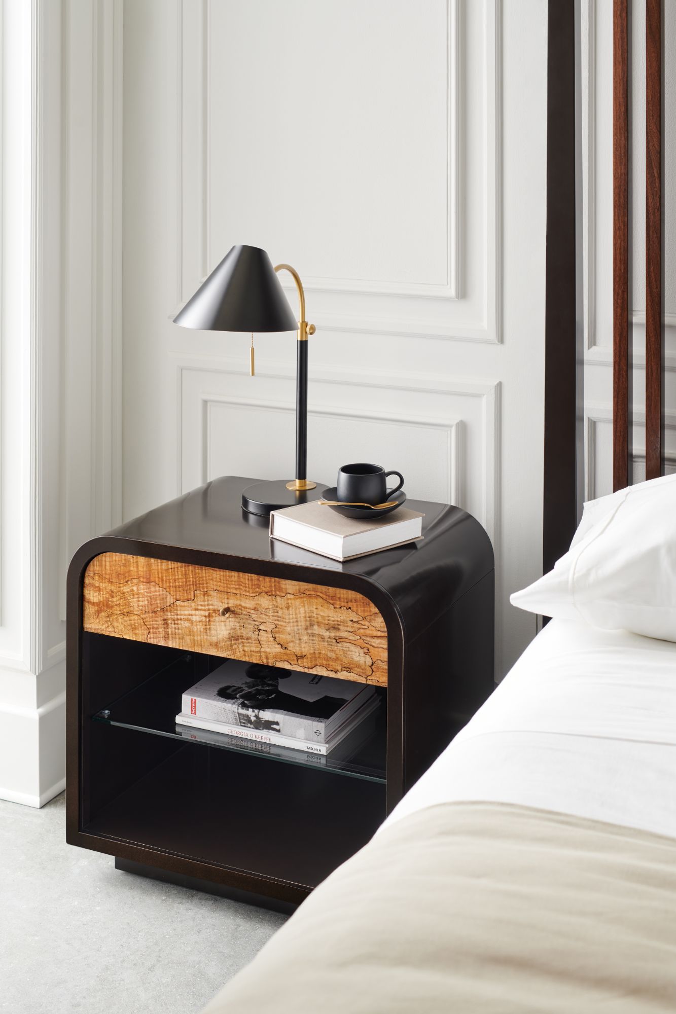 Product photograph of Caracole Classic Excess Knot Bedside Table from Olivia's.