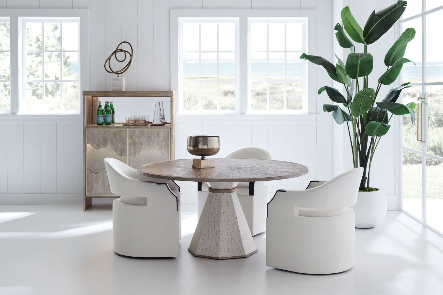 Product photograph of Caracole Classic Around The Edge 60 Dining Table from Olivia's.