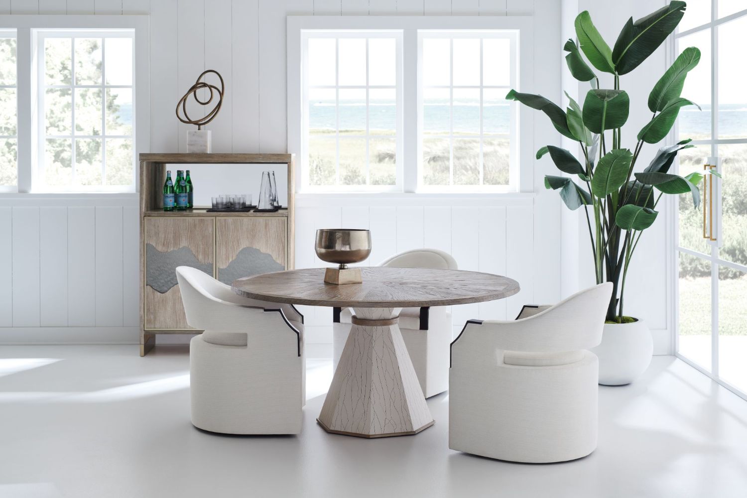 Product photograph of Caracole Classic Around The Edge 60 Dining Table from Olivia's.