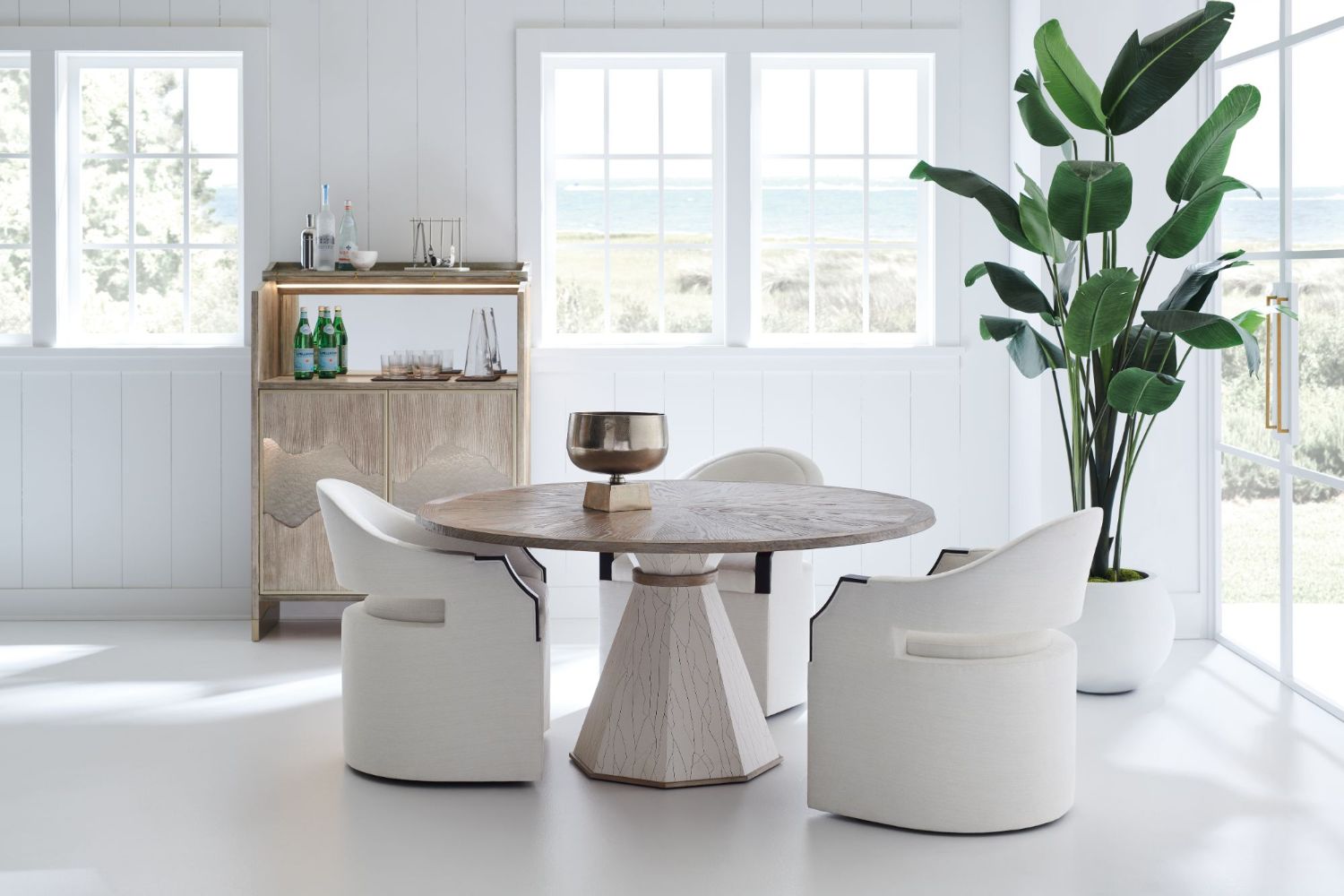 Product photograph of Caracole Classic Around The Edge 60 Dining Table from Olivia's.