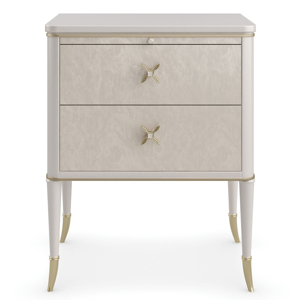 Product photograph of Caracole Classic Finishing Up Bedside Table from Olivia's.