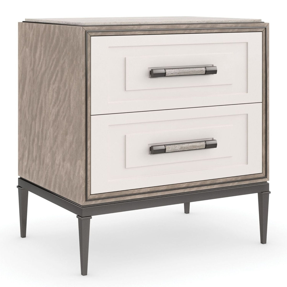 Product photograph of Caracole Classic I M Impressed Bedside Table from Olivia's