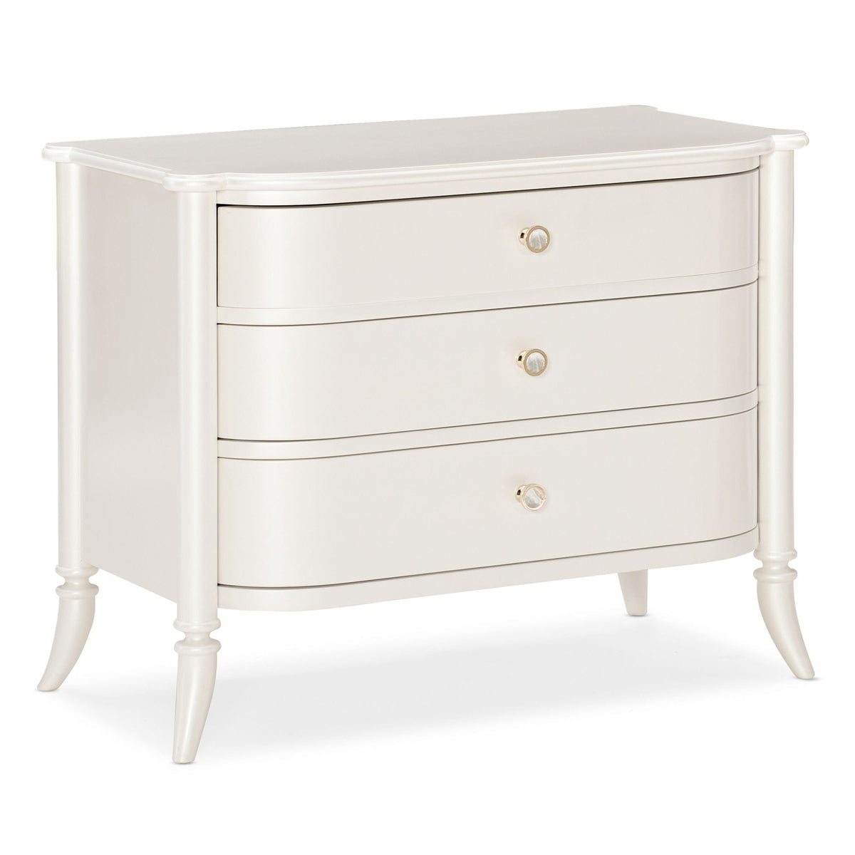 Caracole Classic Oyster Diver Bedside Table