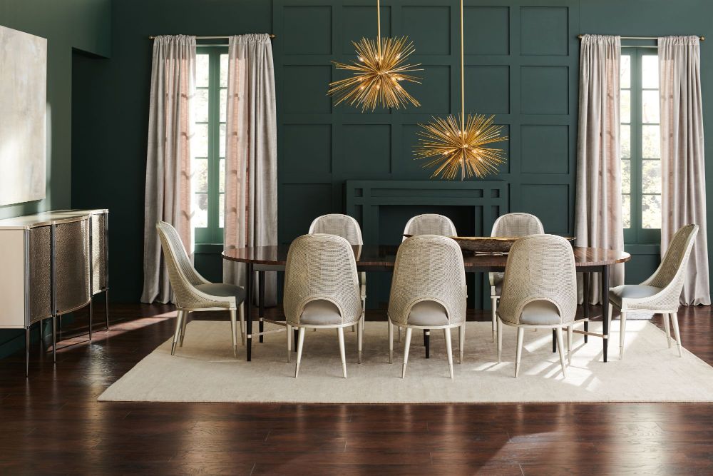 Product photograph of Caracole Classic Long And Short Of It Dining Table from Olivia's.