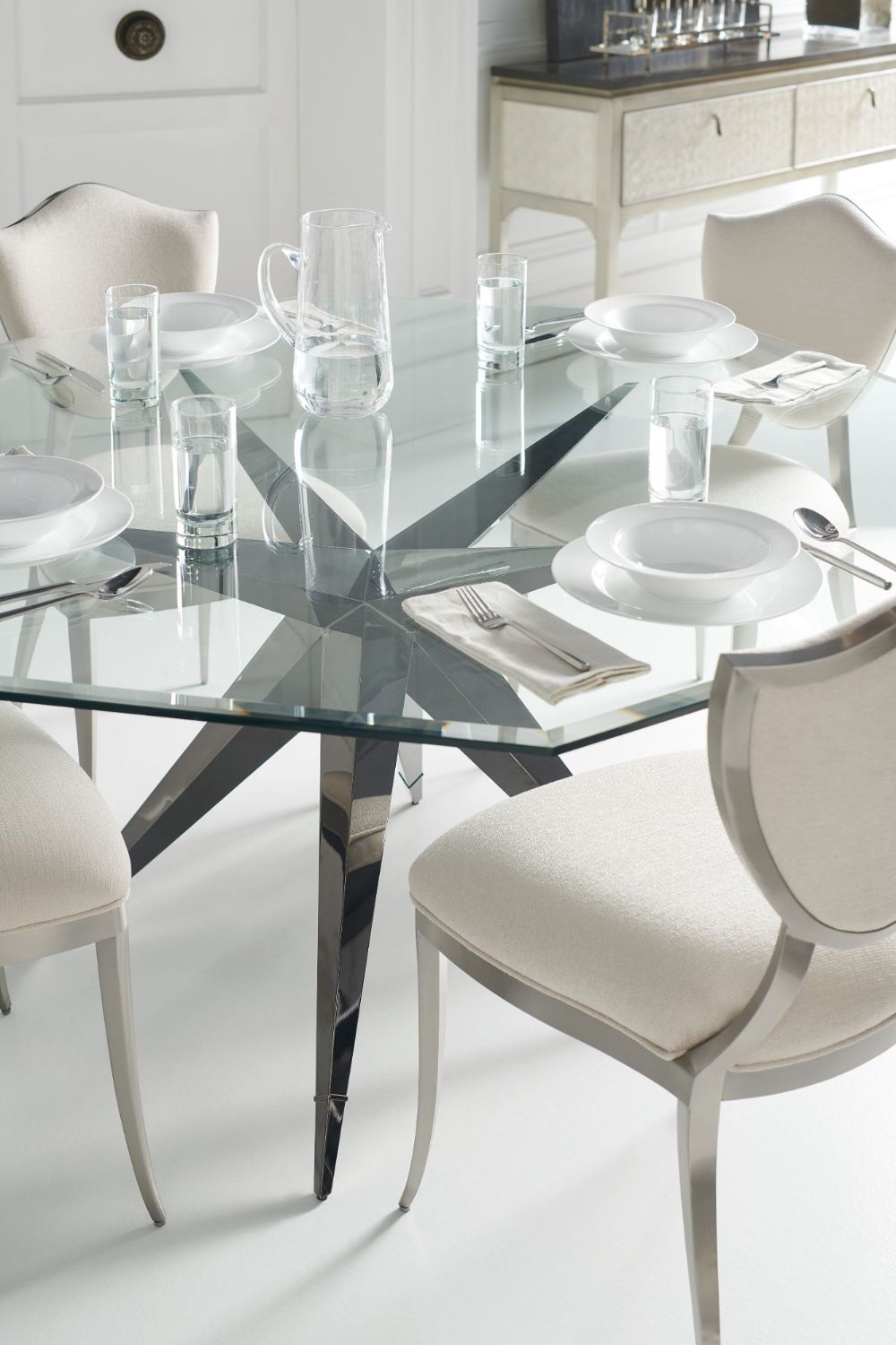 Product photograph of Caracole Classic Twinkle Twinkle Base Dining Table from Olivia's.