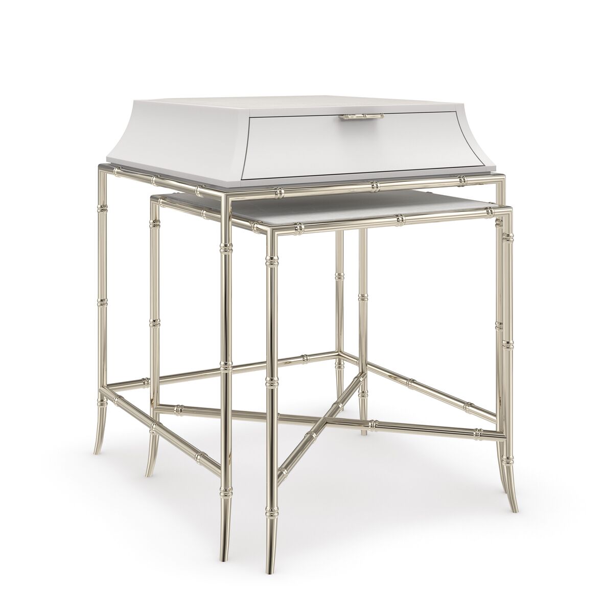 Product photograph of Caracole Classic Ceylon Tall Nesting Table from Olivia's