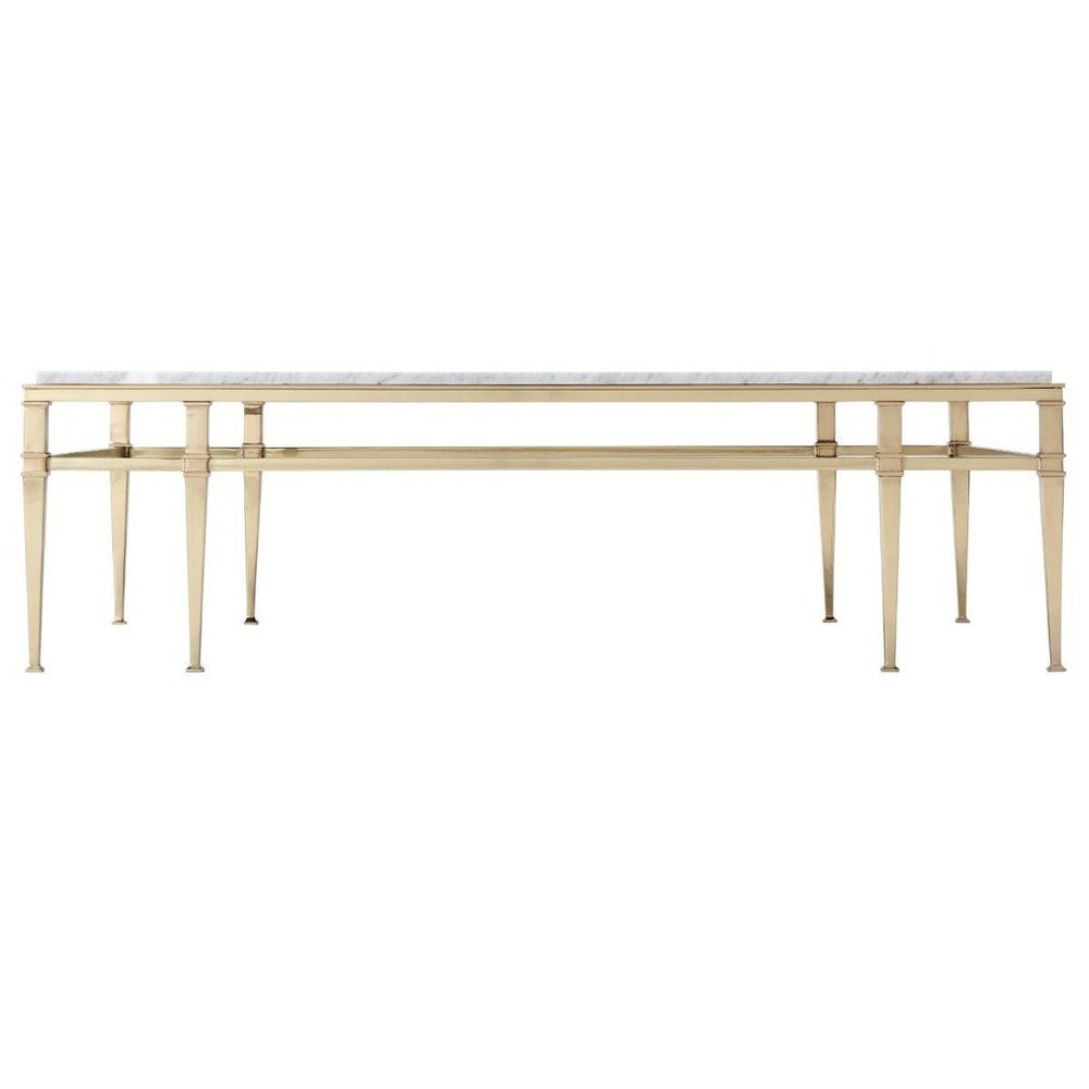Product photograph of Theodore Alexander Coffee Table Annalyn In Marble from Olivia's.