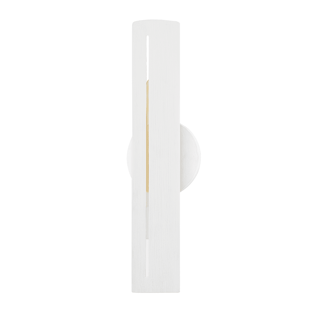 Product photograph of Hudson Valley Lighting Brandon 1 Light B Wall Sconce In White from Olivia's