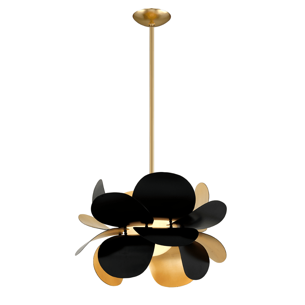 Product photograph of Hudson Valley Lighting Ginger 1 Light Pendant In Soft Black from Olivia's