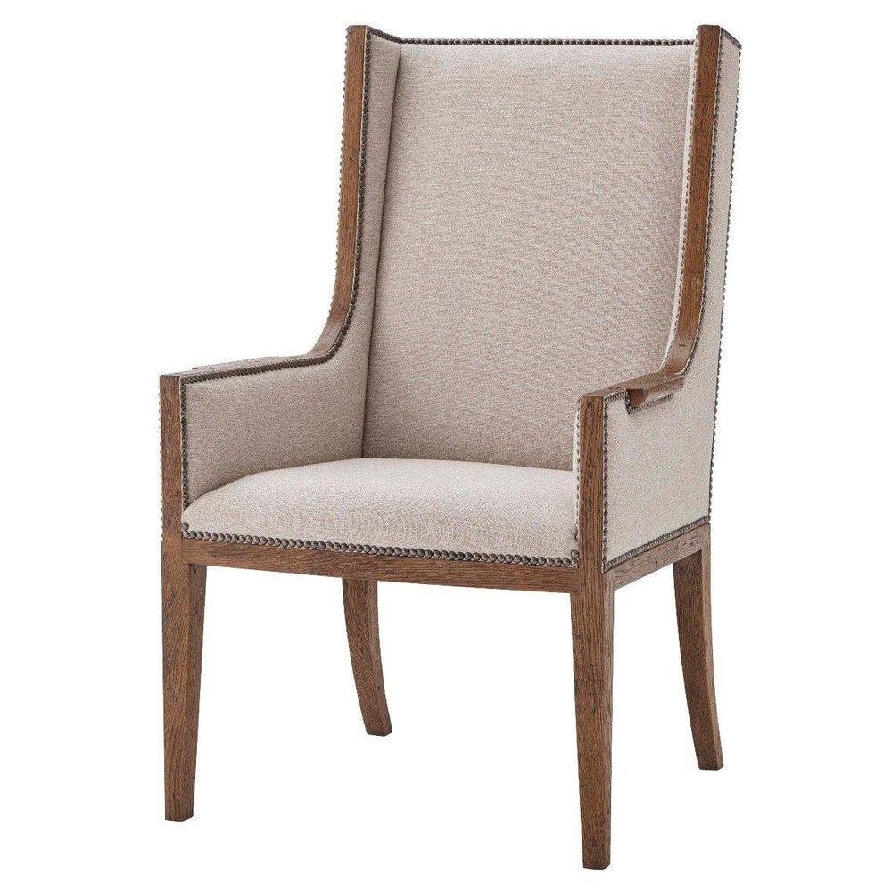 Product photograph of Theodore Alexander Aston Dining Armchair In Vegas Natural from Olivia's