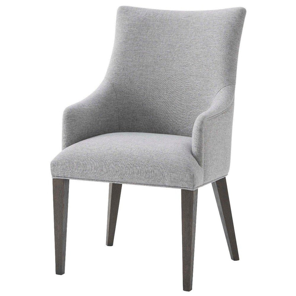 Product photograph of Ta Studio Adele Dining Chair With Arms In Matrix Pewter from Olivia's