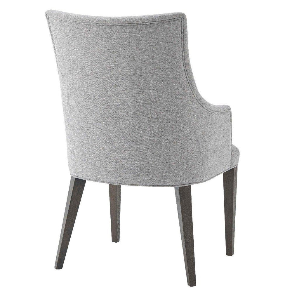 Product photograph of Ta Studio Adele Dining Chair With Arms In Matrix Pewter from Olivia's.