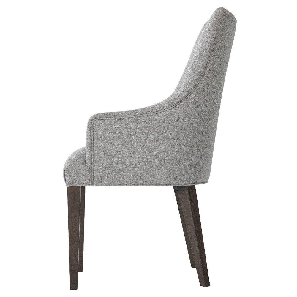 Product photograph of Ta Studio Adele Dining Chair With Arms In Matrix Pewter from Olivia's.