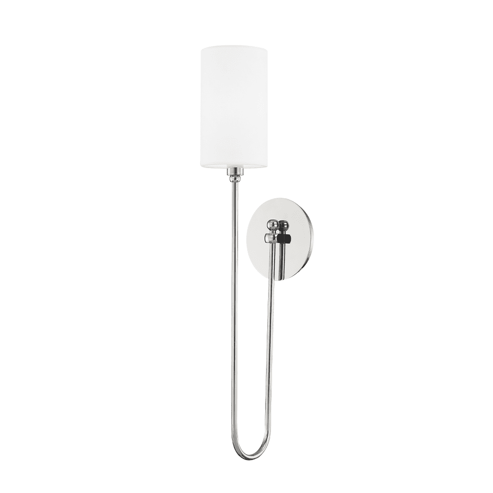 Hudson Valley Lighting Harlem 1 Light Wall Sconce In Polished Nickel