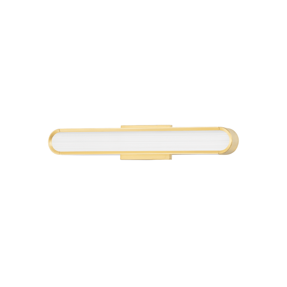Product photograph of Hudson Valley Lighting Starkey Led Small Bath Bracket In Aged Brass from Olivia's.