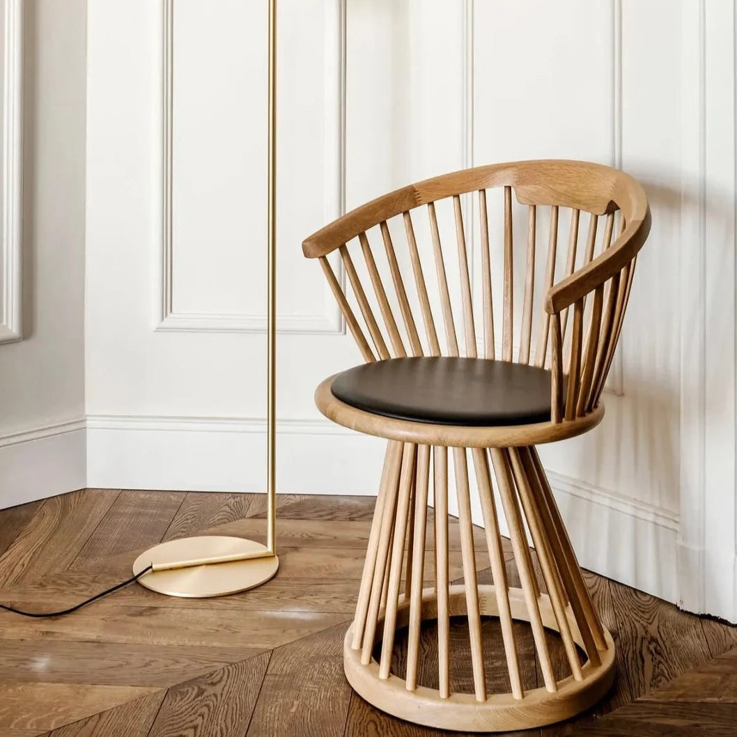 Product photograph of Tom Dixon Fan Dining Chair Natural Natural Oak from Olivia's.