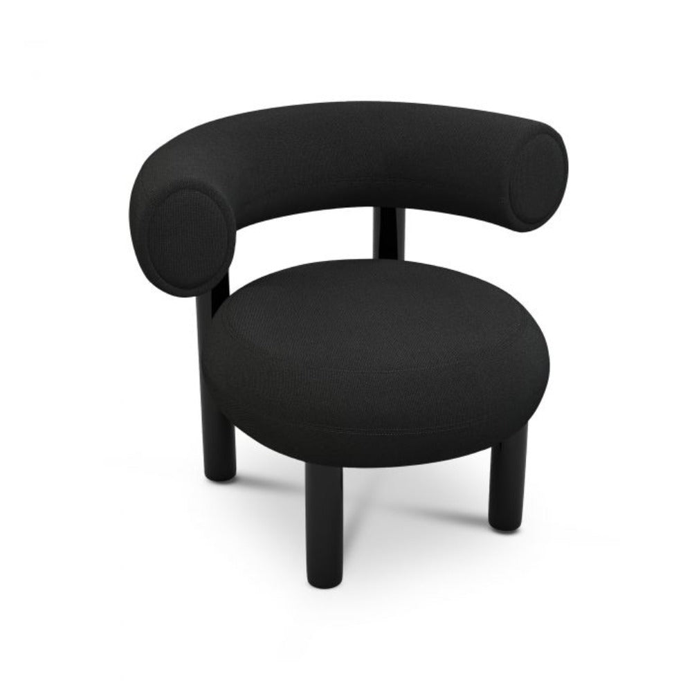 Product photograph of Tom Dixon Fat Lounge Chair In Black from Olivia's.