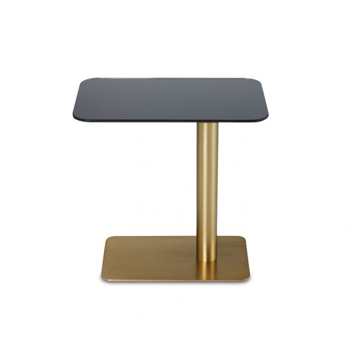 Product photograph of Tom Dixon Flash Rectangle Table In Brass from Olivia's