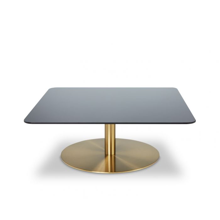 Product photograph of Tom Dixon Flash Table Brass Square Square from Olivia's