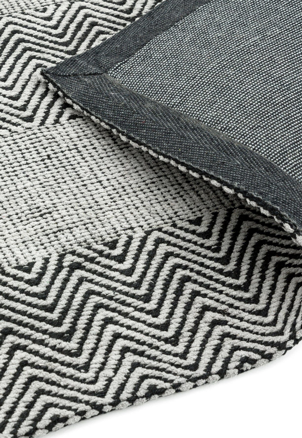Product photograph of Asiatic Carpets Ives Hand Woven Rug Grey - 100 X 150cm from Olivia's.