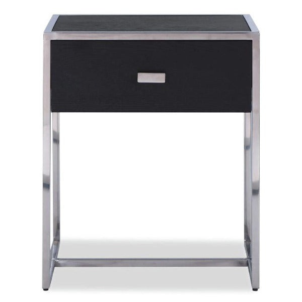 Product photograph of Liang Eimil Holman Bedside Table Steel from Olivia's