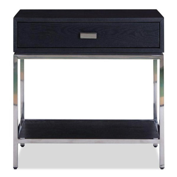 Liang Eimil Levi Bedside Table In Stainless Steel