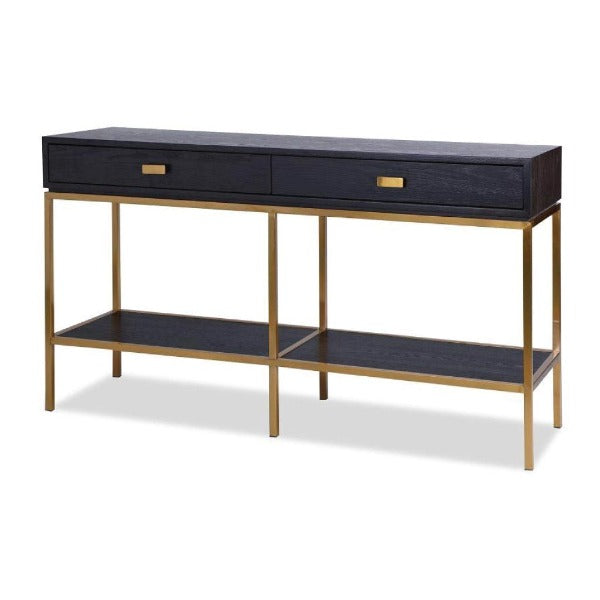 Product photograph of Liang Eimil Levi Dressing Table Brass from Olivia's.