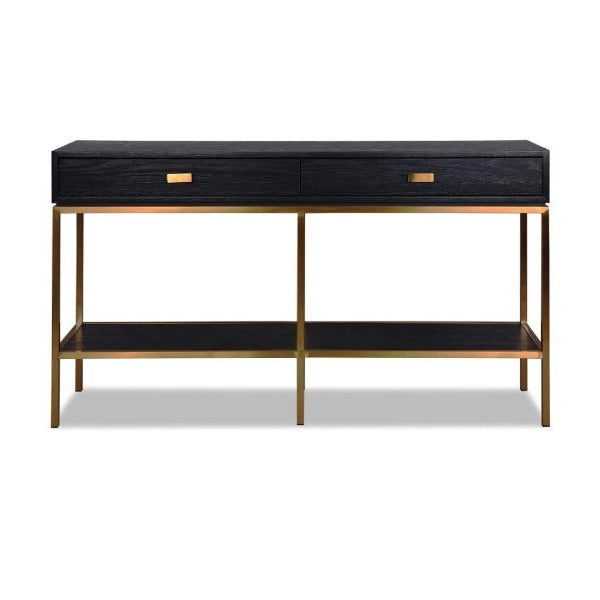 Product photograph of Liang Eimil Levi Dressing Table Brass from Olivia's.