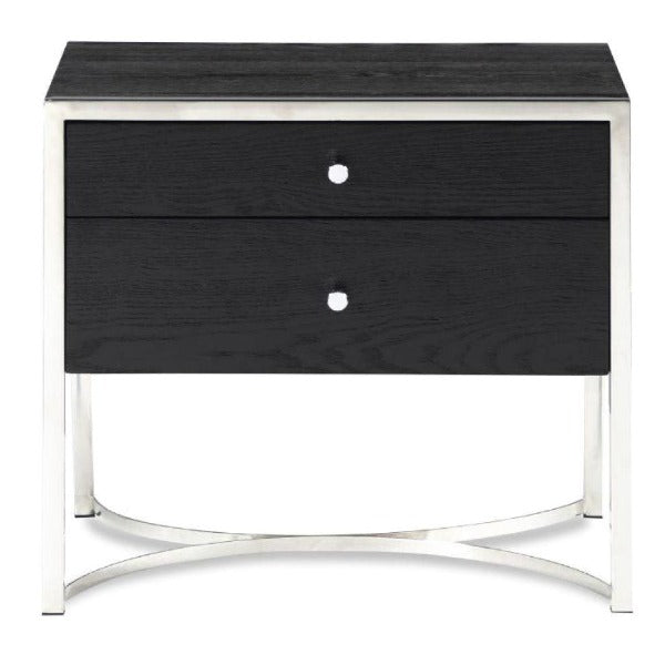 Product photograph of Liang Eimil Rivoli Bedside Table Steel from Olivia's