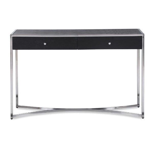 Product photograph of Liang Eimil Rivoli Dressing Table In Stainless Steel from Olivia's
