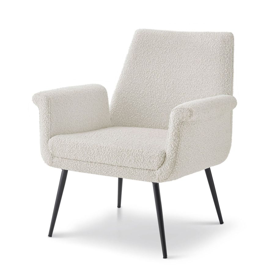 Product photograph of Liang Eimil Fiore Occasional Chair Boucle Sand from Olivia's.