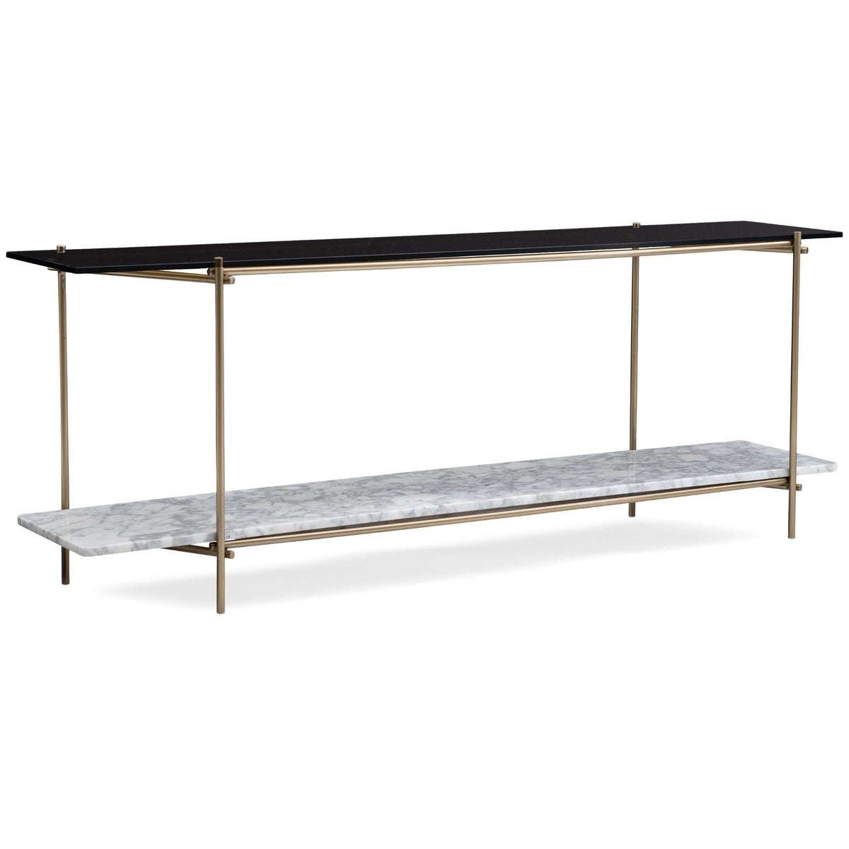 Product photograph of Caracole Modern Edge Concentric Console Table from Olivia's