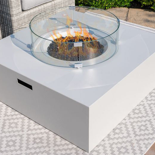 Product photograph of Maze Fire Pit Coffee Table Grey from Olivia's