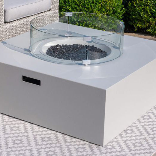 Product photograph of Maze Fire Pit Coffee Table Grey from Olivia's.