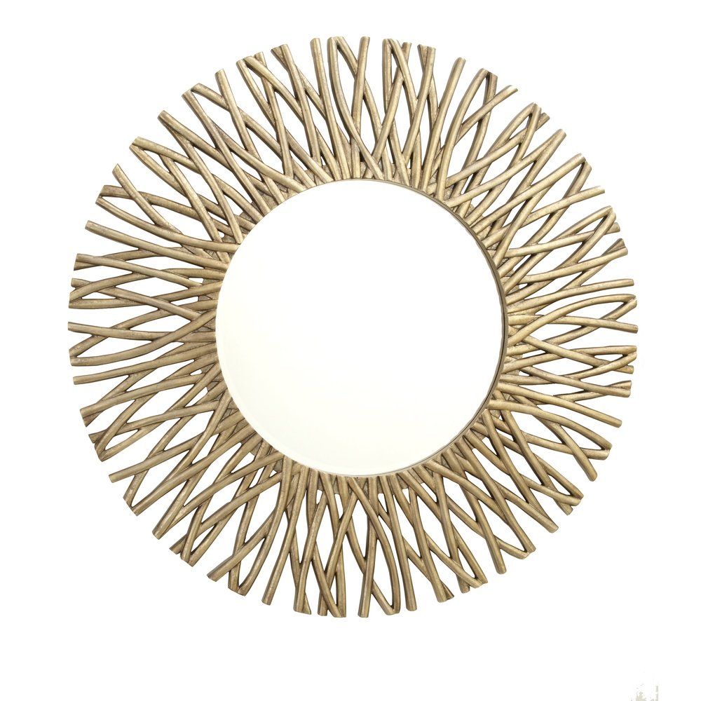 Product photograph of Rv Astley Corran Wall Mirror Antique Brass Finish from Olivia's