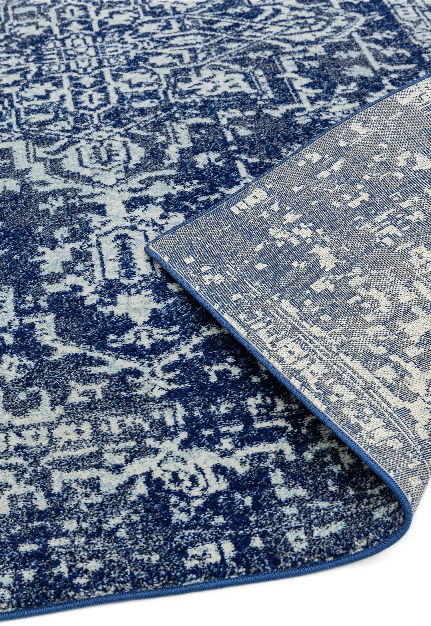 Product photograph of Asiatic Carpets Nova Machine Woven Rug Antique Navy - 160 X 230cm from Olivia's.