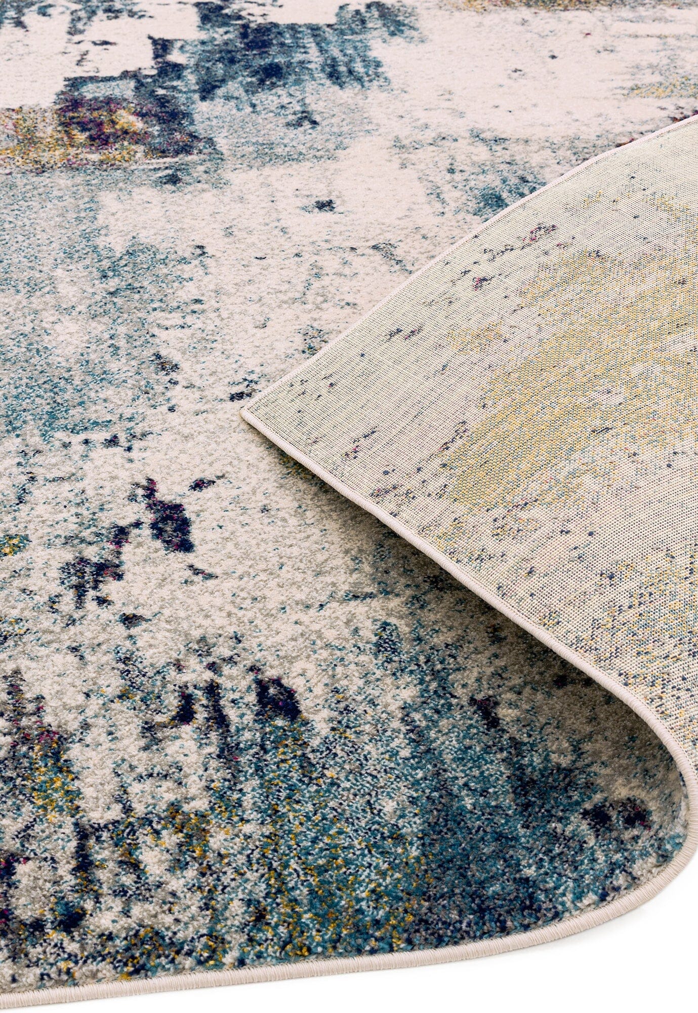 Product photograph of Asiatic Carpets Nova Machine Woven Rug Abstract Mustard Multi - 160 X 230cm from Olivia's.