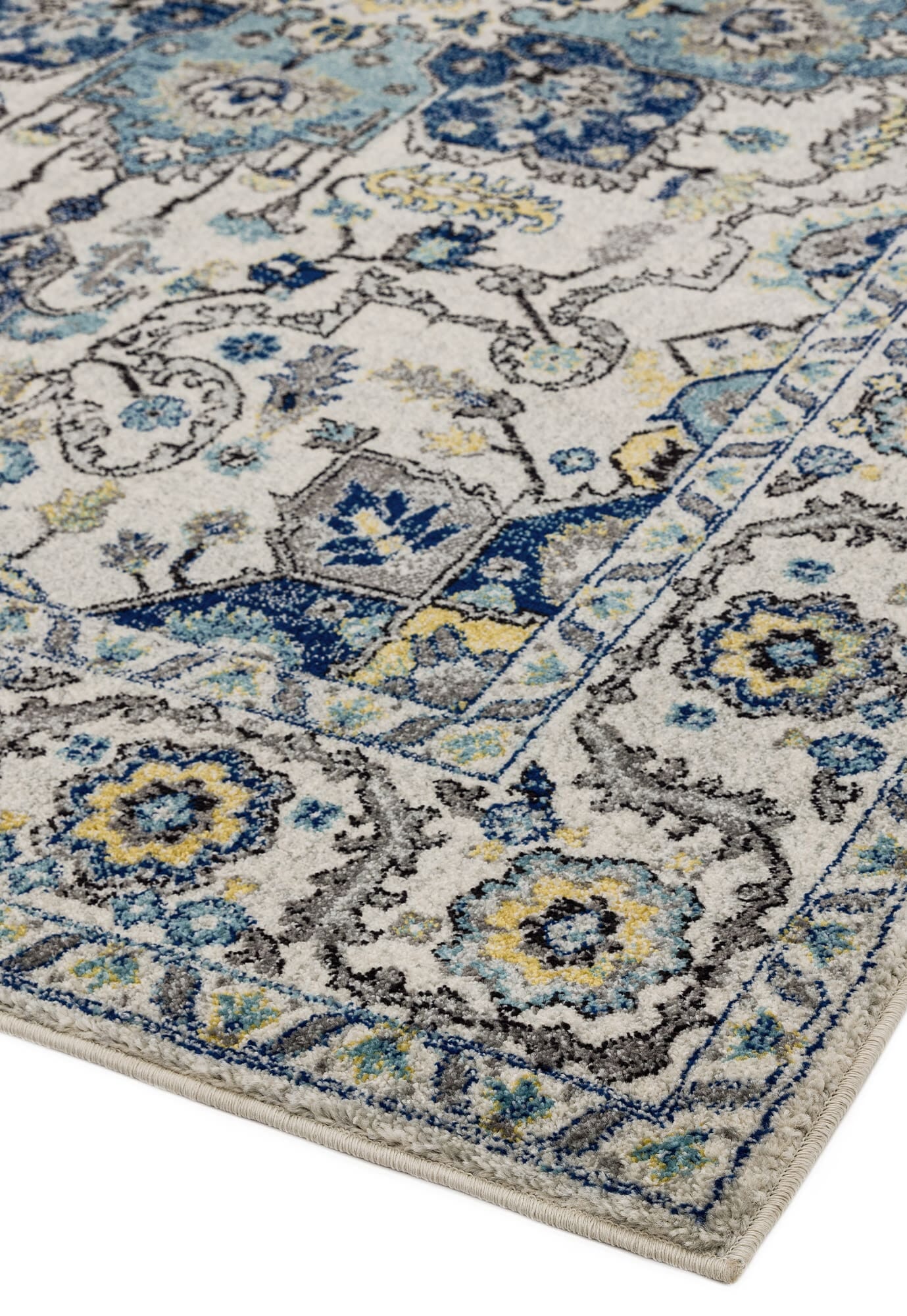 Product photograph of Asiatic Carpets Nova Machine Woven Rug Persian Blue - 200 X 290cm from Olivia's.