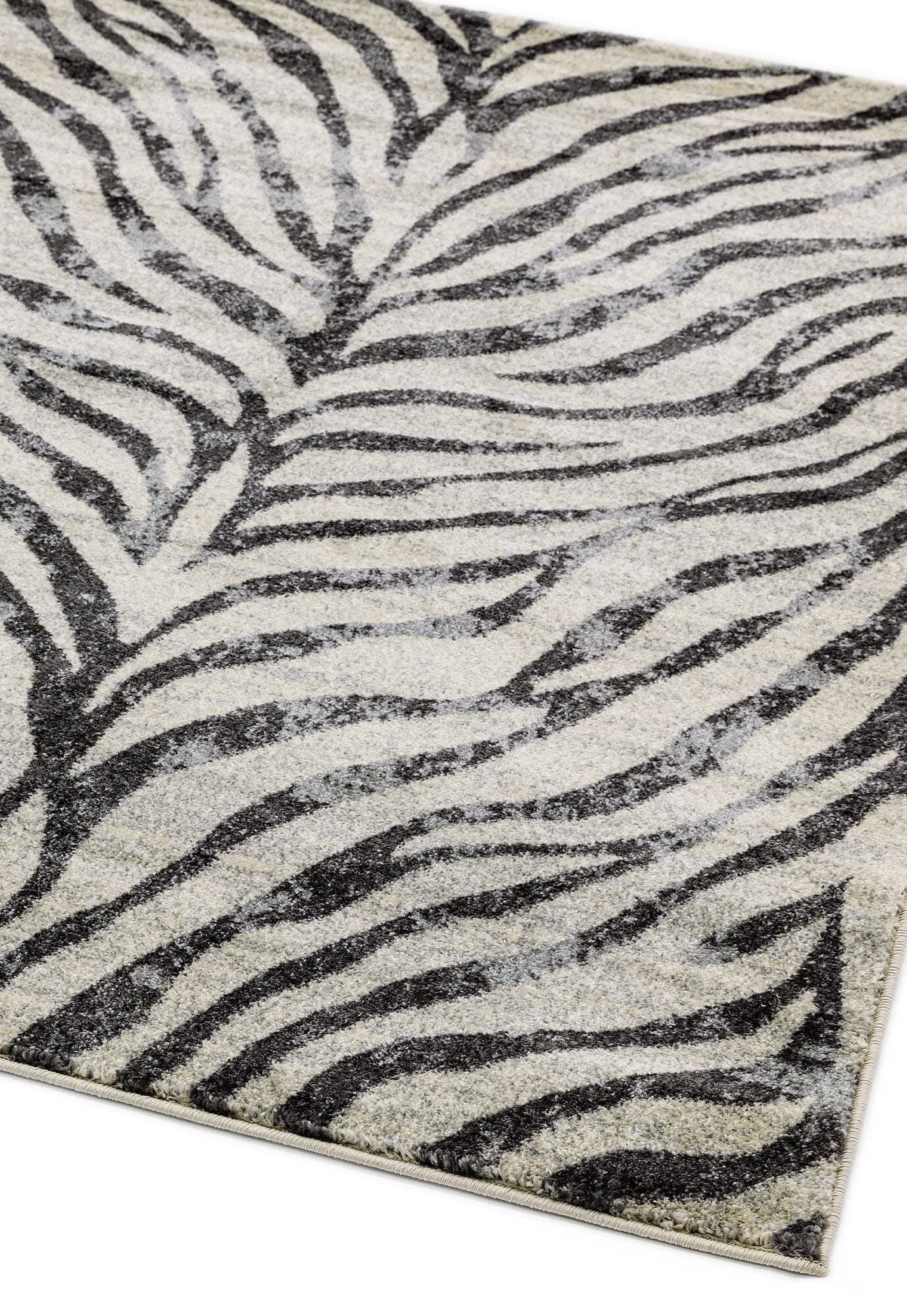 Product photograph of Asiatic Carpets Nova Machine Woven Rug Zebra Grey - 200 X 290cm from Olivia's.