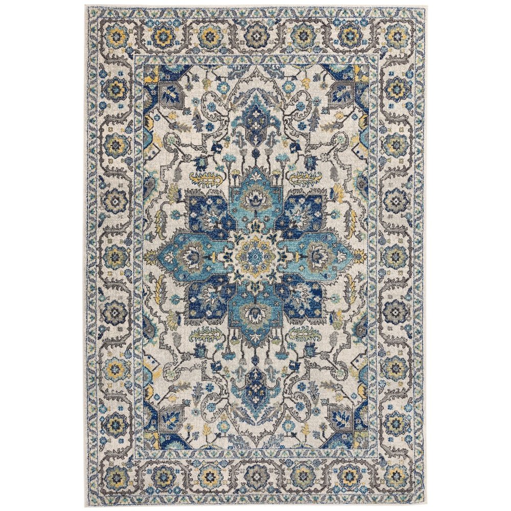 Product photograph of Asiatic Carpets Nova Machine Woven Rug Persian Blue - 200 X 290cm from Olivia's