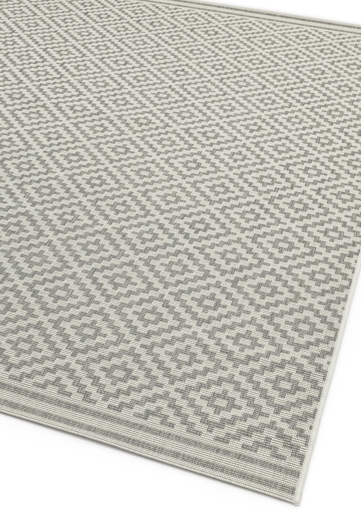 Product photograph of Asiatic Carpets Patio Machine Woven Rug Diamond Grey - 160 X 230cm from Olivia's.
