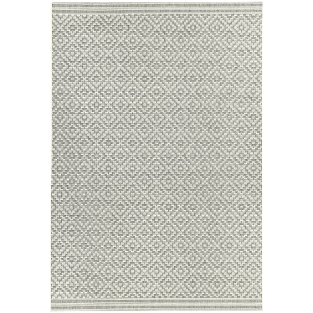 Product photograph of Asiatic Carpets Patio Machine Woven Rug Diamond Grey - 160 X 230cm from Olivia's