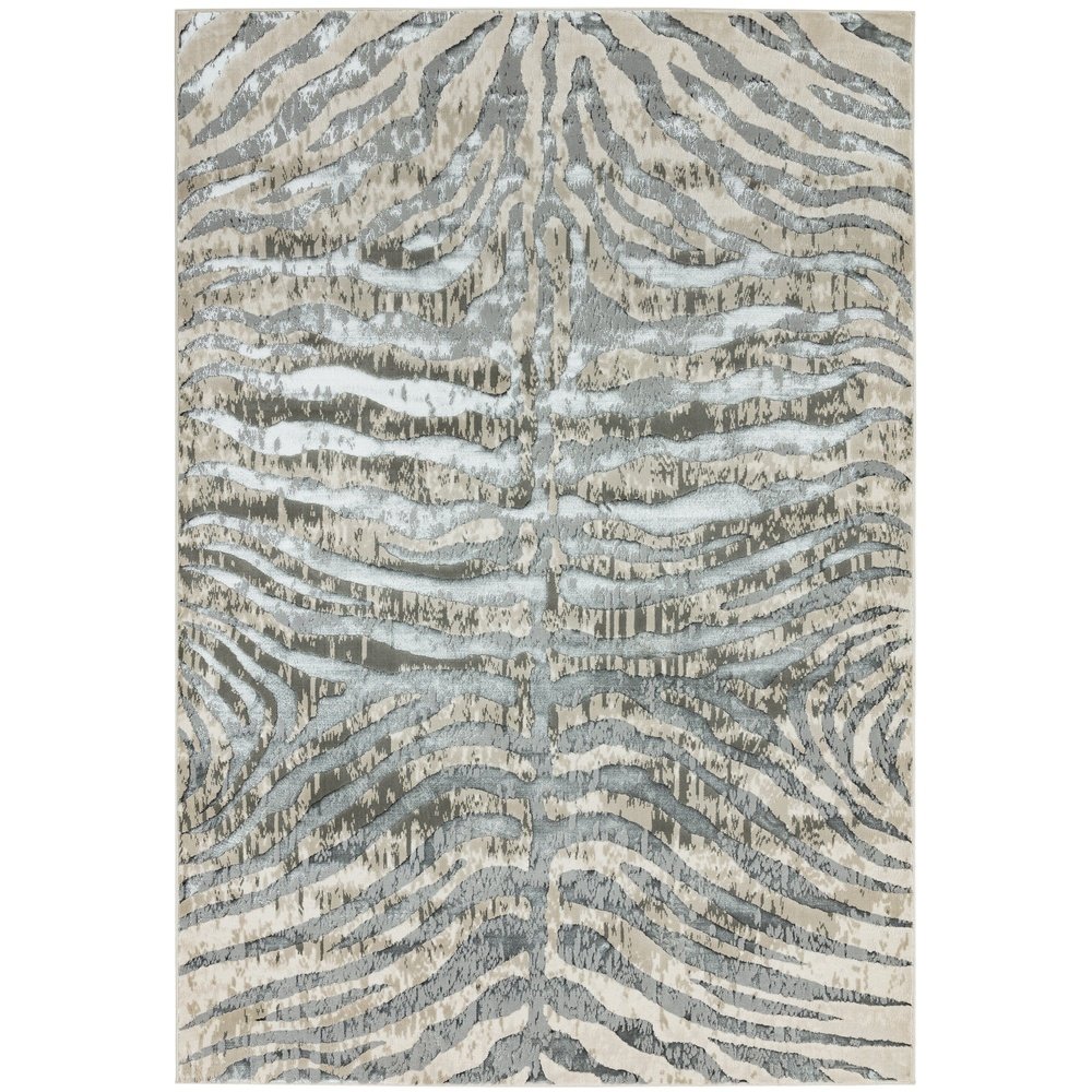Product photograph of Asiatic Carpets Quantum Machine Woven Rug Zebra - 160 X 230cm from Olivia's