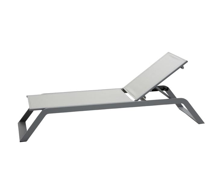 Product photograph of Cane-line Siesta Outdoor Sunbed Light Grey from Olivia's