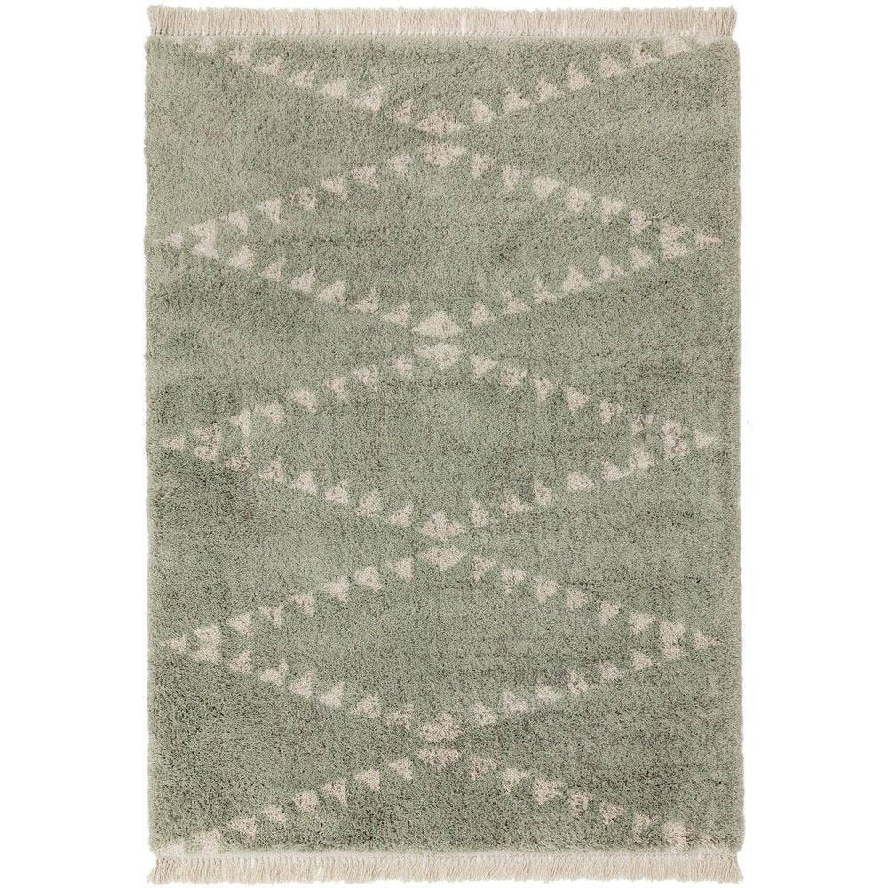 Product photograph of Asiatic Carpets Rocco Machine Woven Rug Green - 120 X 170cm from Olivia's